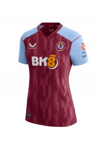 Fotbalové Dres Aston Villa Dámské Domácí Oblečení 2023-24 Krátký Rukáv